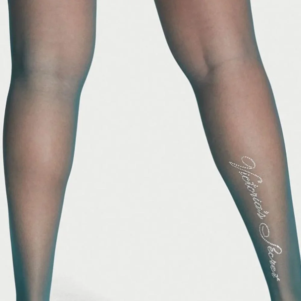 VS VERY SEXY‎ Crystal Signature Thigh Highs XS Deepest Green